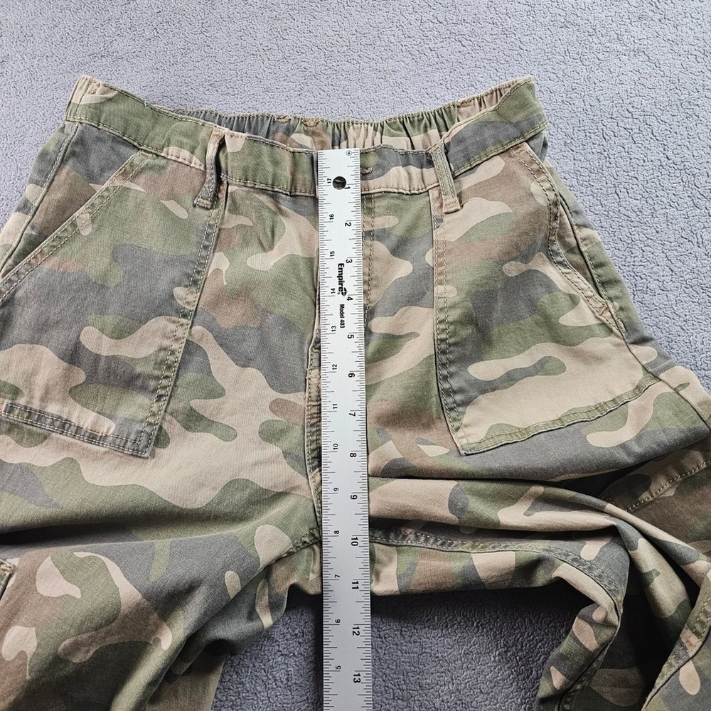 No Boundaries Pants Women's S Green CamouflageStretch Workwear Elastic Waistband - Picture 4 of 11